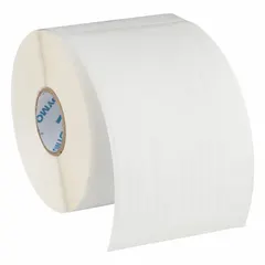 Thermal transfer precut label roll cartridge for use with LabelWriter 4XL printers. Combines label and ribbon in a single unit. Label size: 4 in x 2 1/4 in. Suitable for industrial labeling tasks in warehousing, logistics, and manufacturing environments.