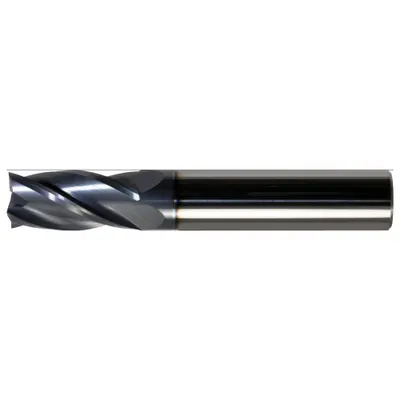 CLEVELAND Square End Mill: Carbide, AlTiN Coated, 4 Flute, 5.5 mm Mill Dia, 16 mm LOC - General Purpose Carbide Square End Mills
