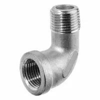 USA INDUSTRIALS Metal Pipe Elbow: 90° Elbow, 3/4 in x 3/4 in, Class 125, Chrome-Plated C89833 Brass (MPN ZUSA-PF-22694)