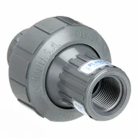 PLAST-O-MATIC Check Valve: Diaphragm, Inline Valve Body, 3/4 in Pipe Size, FNPT x FNPT, PVC, Female (MPN CKM075V-PV)