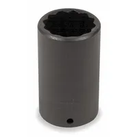 PROTO Impact Socket: 1/2 in Drive Size, SAE, 1 5/16 in Socket Size, 12-Point, Deep, Black Oxide (MPN J7342)