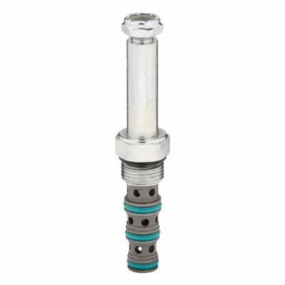 Parker Threaded Cartridge Valve: Steel, Block-Mounted, Two Positions, Normally Open - Solenoid Cartridge Valves