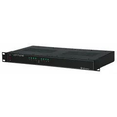 The ALTRONIX VERTILINE8 is a power supply board with a steel enclosure. It accepts 115/240V AC input and provides 24V AC output at 5A across 8 fused outputs. This unit is used for distributing power in access control, security, and industrial automation systems.