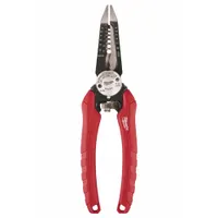 Wire Stripper: 18 AWG to 8 AWG, 7 3/4 in Overall Lg, Rounded Edge Blade, Screw Shear, Steel (MPN 48-22-3079)