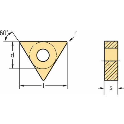 WALTER Triangle (T) Indexable Turning Insert TNMG332-MK5 WKK20S - Triangle (T) Indexable Turning Inserts
