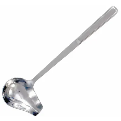 CRESTWARE Ladle: 2 oz Capacity, Stainless Steel, Silver, 13 1/2 in Overall Lg, Polished - Ladles