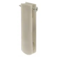 This roller assembly is designed for sliding screen doors, providing smooth guidance and support along the door track. It measures 6 7/16 inches in overall height and 3/4 inch in overall length, finished in gray. Sold as a pair (1 PR)