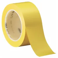 Floor Marking Tape: Gen Purpose, Solid, Yellow, 1 in x 108 ft, 5.2 mil Tape Thick, 3M™ (MPN 471)