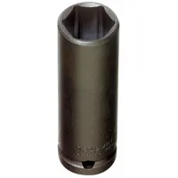 PROTO Impact Socket: 1/2 in Drive Size, SAE, 3/8 in Socket Size, 6-Point, Deep, 3 1/4 in Overall Lg (MPN J7312HT)