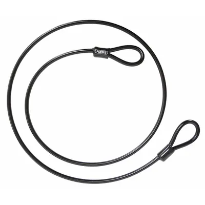 ABUS Security Cables: Straight Cable, 32 3/4 ft Lg, 25/64 in Cable Dia