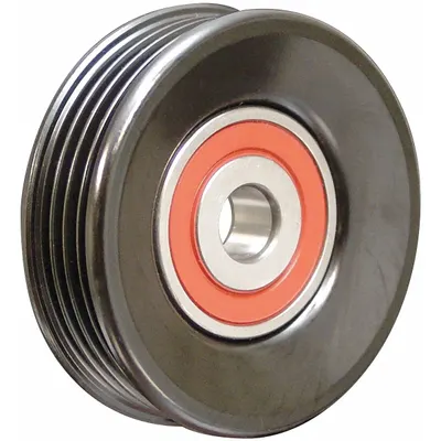 DAYCO Idler Pulley: Idler Pulley, 89038, Serpentine, 4PK Compatible Belt Trade Size - Ribbed V-Belt Idler Pulleys for Vehicles