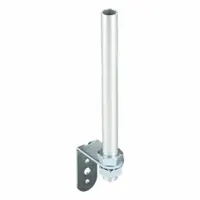 DAYTON Wall Mount, Steel Base: Tower Light Mount, 9 1/2 in Overall Ht, 13/16 in Overall Dia
