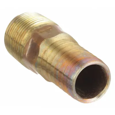 CAMPBELL Barbed Hose Fitting: For 3/4 in Hose I.D., Hose Barb x NPT - Red Brass Multipurpose (Air, Water, Chemical) Rigid Barbed Hose Fittings
