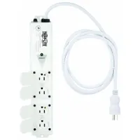 TRIPP LITE Outlet Strip: 4 Outlets, 6 ft Cord Lg, 15 A Current, UL 60601-1, White, 5-15P, 5-15R (MPN PS-406-HGULTRA)