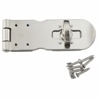 SUGATSUNE Hasp: Stainless Steel, 1 9/16 in Ht, 1 3/8 in Lg, 4 3/4 in Wd (MPN HP-120)