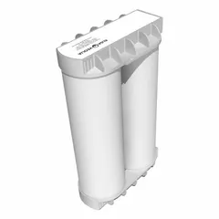 Mixed bed resin conditioning cartridge for tap water feed sources. Removes chlorine and particles from water supply. Suitable for laboratory and industrial water purification systems requiring pre-treatment.