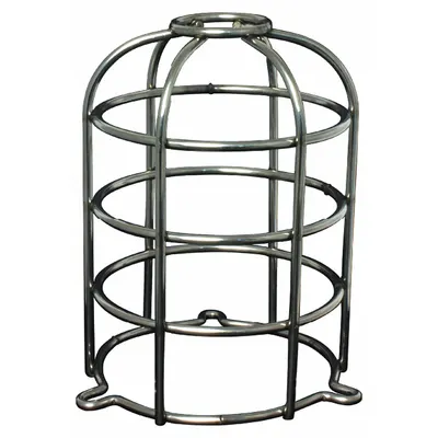 FEDERAL SIGNAL SLMDG4 Dome Guard, Stainless Steel, Silver, for SLM200 - Guards for Alarms & Wall Fixtures