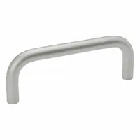 JW WINCO Pull Handle: Weld-On, Stainless Steel, Silver, 6.3 in Mounting Hole Center to Center (MPN 16W160BN0)