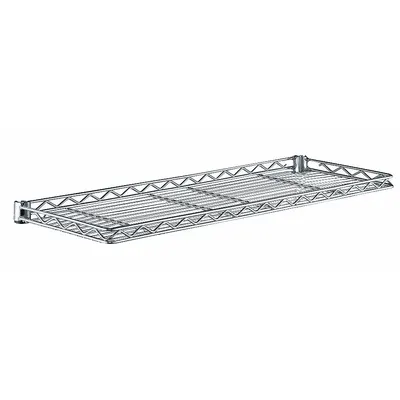 METRO Wire Cantilever Shelf: 48 in x 12 in, 1 Shelves, Split Sleeve, 150 lb Load Capacity - Cantilever Wire Shelves for Dry Use
