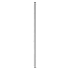 Steel pilaster for supporting and stabilizing bathroom partition systems in commercial restrooms. Features a honeycomb inner core for strength with reduced weight. Smooth Semi Gloss Pepper Dust finish resists moisture and wear. Measures 82 inches in height by 3 inches in width.