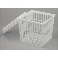 Test Tube Basket: 6 in Overall Wd, 6 in Overall Ht, 6 in Overall Lg, Polypropylene, Clear (MPN F18738-0010)