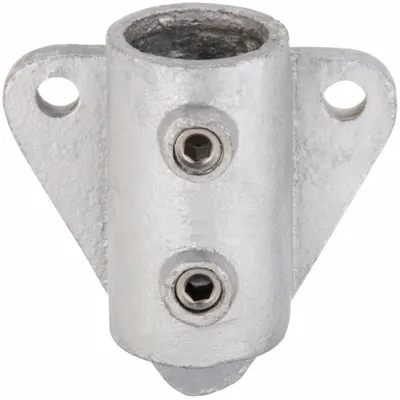 OEM Structural Pipe Fitting: Wall Flange, Wall Mount Flange, 1 1/4 in For Pipe Size - Cast Iron Mounts