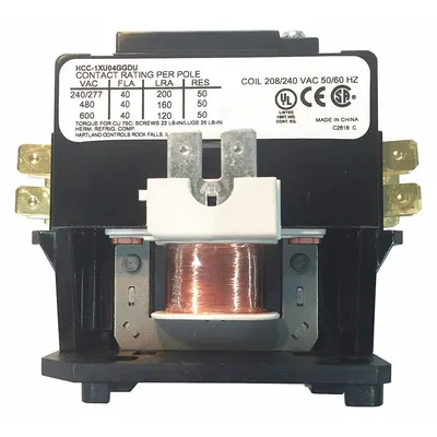 CRETORS Single Pole Relay: 14581, TGSE32D1D-XX-5L-CSSC - Replacement Parts for Popcorn Makers
