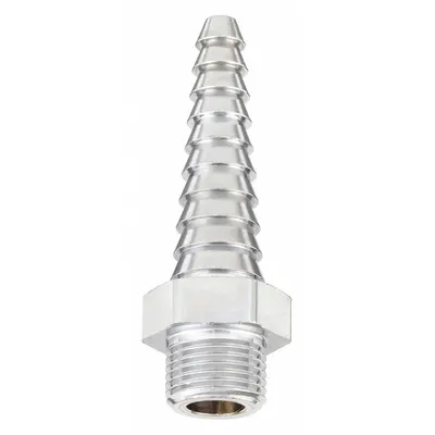 CHICAGO FAUCETS Outlet: Repl Serrated Nozzle, 3.75 gpm Flow Rate, Brass - Laboratory Faucet Replacement Nozzles & Spouts
