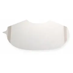 Clear polyester film lens covers designed for Honeywell PAPR lenses. Supplied in a 50-pack, these covers protect lenses from debris and scratches, helping maintain visibility in industrial environments such as machining, welding, and material handling.