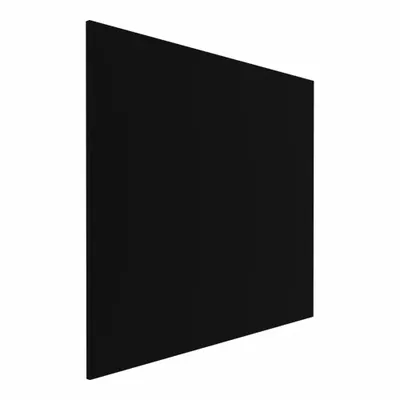 HADRIAN Partition Panel: Solid Plastic HDPE, Plastic, Black, 55 in Ht, 76 in Wd - Panels & Panel Posts for Bathroom Partitions