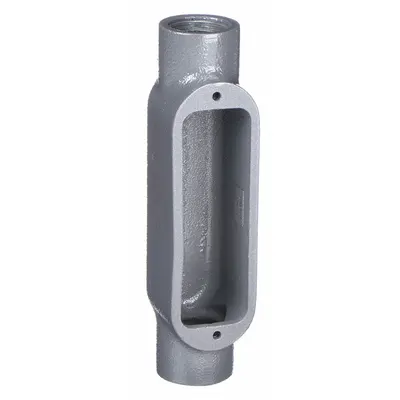 HUBBELL KILLARK Conduit Outlet Body: Iron, 1/2 in Trade Size, C Body, 4 cu in Body Capacity - C - Straight Type