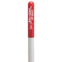 Red thermoplastic polymer marker post with dome top, preprinted with 'Caution Electric Cable Before Digging Call 811'. Used to identify buried electric cable locations and warn excavators to avoid digging in the area