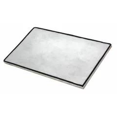This HEPA filter is a replacement component for horizontal laminar flow clean benches. It captures airborne particles to help maintain a sterile work environment. Overall dimensions: 5 inches height, 4 1/4 feet width, 32 inches depth.