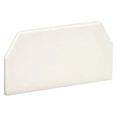 PANDUIT End Cap: T-45, 2 1/2 in Wd, 1 1/4 in Ht, Plastic - End Fittings for Nonmetallic Single-Channel Raceways