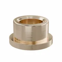 Flanged Sleeve Bearing: Bronze, SAE 841, 1/2 in Bore, 3/4 in OD, 1/2 in Lg, -35°F to 300°F, 10 PK (MPN FF707-05B)