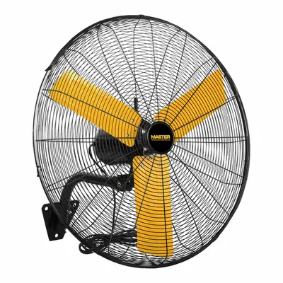 MASTER Mounted Fan: 24 in Blade Dia, 120V AC, 1/3 hp Motor HP, Wall Mount, Oscillating - High-Velocity Industrial Wall-Mount Fans