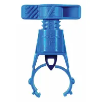 This saddle body is used in irrigation systems to connect or repair 1-inch tubing. Constructed from ABS Plastic/PVC, it measures 1.25 inches wide by 2 inches high and has a maximum working pressure of 80 psi