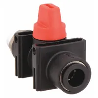 LEGRIS Manual Two-Way Ball Valve: 3/8 in, Nylon, Straight, Push x MNPT, 145 psi Max. Pressure (CWP) (MPN 7915 60 14)