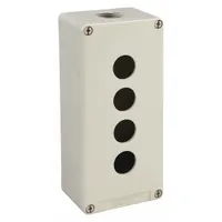 SCHNEIDER ELECTRIC Push Button Enclosure: 22mm, 4 Holes, Cast Zinc, NEMA 13/4 (MPN XAPG39704)
