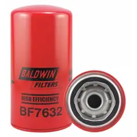 BALDWIN FILTERS Fuel Filter: Spin-On, 3 11/16 in Outside Dia, 7/8"-14 Thread Size, Cellulose, BF7632