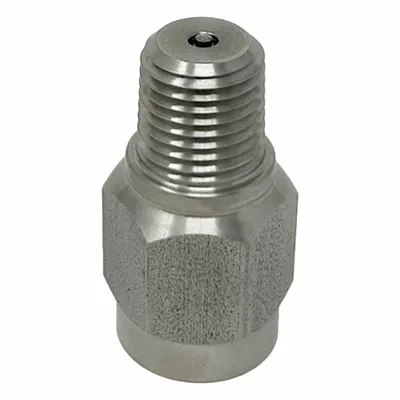 RAY Pressure Gauge Snubber: Stainless Steel, Piston, Stainless Steel NPT - Piston-Type Snubbers for Air, Water & Steam