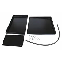 Oil catch system designed for use with Not Threader Specific series threaders. Collects excess cutting oil during pipe threading operations to reduce workplace mess.