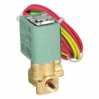 ASCO Solenoid Valve: 2-Way, Normally Closed, 1/8 in Pipe Size, 24V DC, Open Frame, Compact, FKM Seal (MPN U8256B045V)