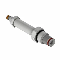 Steel, screw-in, two-position, normally open, two-way solenoid cartridge valve with C10-2 cavity size. Polyurethane seal. Used in hydraulic systems for fluid flow control in applications requiring default flow.