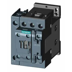 This Siemens non-reversing IEC contactor features 4 poles with 4 normally open contacts, rated at 16 A and a 24V AC coil. It is used for switching electrical loads in motor control and automation applications, such as controlling motors, lighting, and heating circuits in panel builds and machinery. No integrated surge suppression.