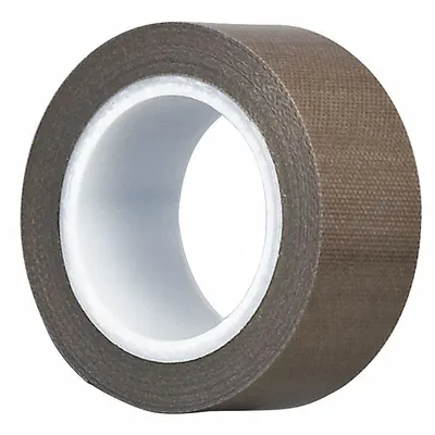 TAPECASE Cloth Tape: 3/4 in Wd, 5 yd Lg, 11.7 mil Thick, Silicone, Polyethylene Coated Cloth - PTFE Slick Surface Tape