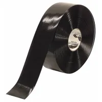 Floor Marking Tape: Extra-Durable, Solid, Black, 3 in x 100 ft, 50 mil Tape Thick, Mighty Line® (MPN 3RBLK)