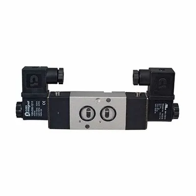 NAMUR Soleniod Valve: DNMR, Double Solenoid, 24V DC, 4 Ports, 1/4 in NPT Inlet - Bonomi NMR Series Solenoid Valves