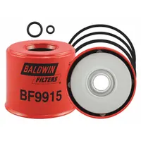 BALDWIN FILTERS Fuel Filter: Spin-On, 3 7/16 in Outside Dia, 3/4 in Inside Dia, Cellulose, BF9915