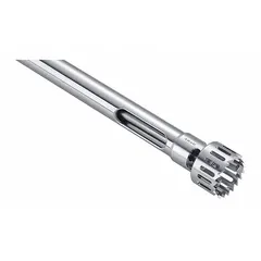 This dispersing tool is designed for use with IKA model 0003787001. It operates at a maximum speed of 10,000 RPM, suitable for mixing, dispersing, and emulsifying in laboratory and industrial processes.